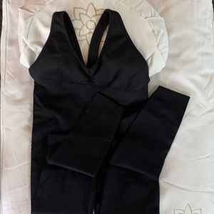 Vaara Black Jax Unibody uk 10/12 jumpsuit yoga